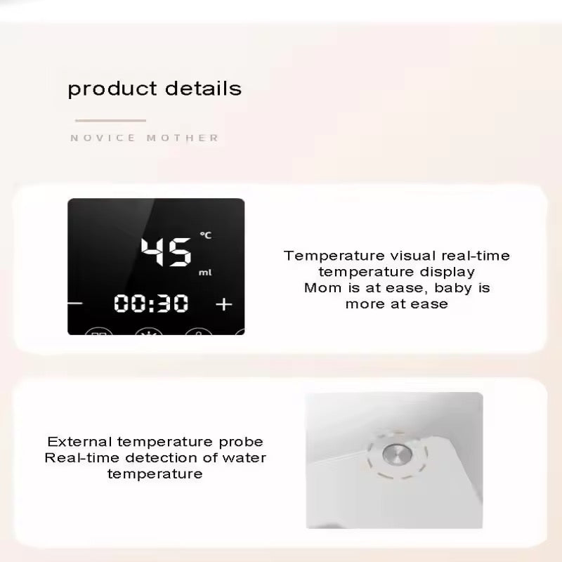 Baby Bottle Warmer Sterilizer Multifunction Fast Milk Bottle Warmers with Timer Accurate Temperature Control Newborn Accessories