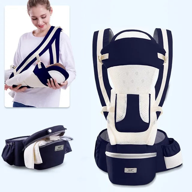 Ergonomic Baby Carrier Backpack - Comfortable Hands-Free Support for Parents