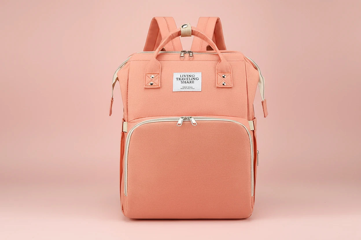 All-in-One Large Capacity Mommy Bag with Portable Baby Bed