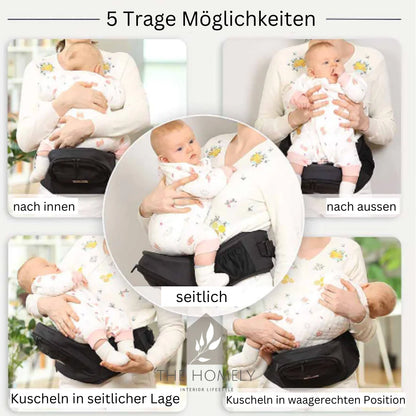 Ergonomic Baby Hip Seat Carrier – Memory Foam Comfort & Hands-Free Convenience