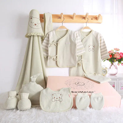 Luxury Feel (Softer & Elegant)
Premium Ultra-Soft Newborn Gift Set – Gentle Comfort in Breathable Cotton