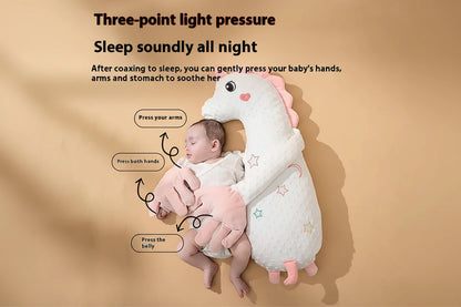 DreamHug Soothing Baby Sleep Pillow- The cozy animal cuddle pillow that helps babies sleep deeper and feel secure