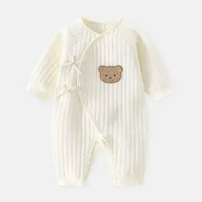 Cozy Baby Autumn Outfit – Premium Cartoon Bear Design