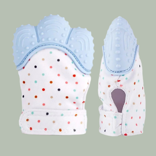 Food-Grade Silicone Baby Teething Gloves – Sensory Gum Soothing Mittens