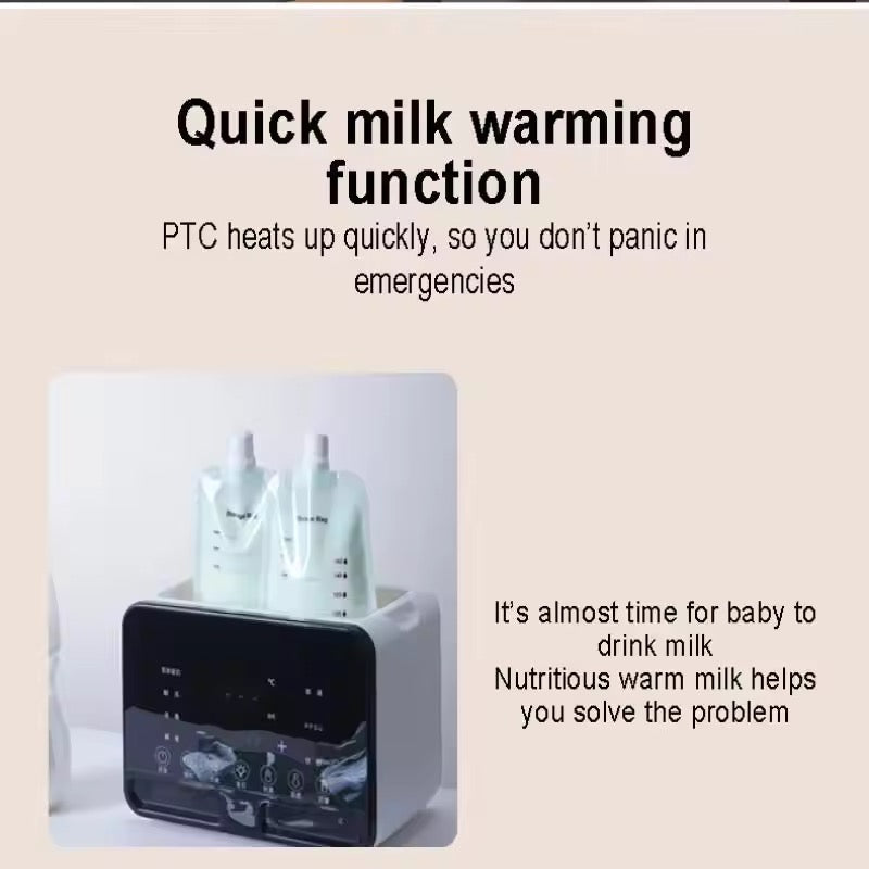Baby Bottle Warmer Sterilizer Multifunction Fast Milk Bottle Warmers with Timer Accurate Temperature Control Newborn Accessories