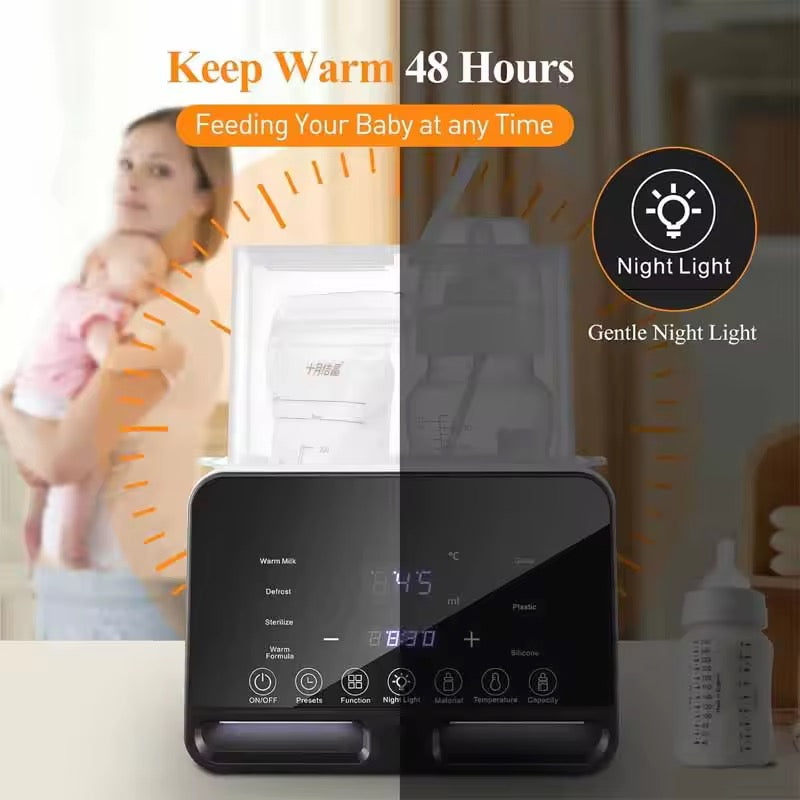 Baby Bottle Warmer Sterilizer Multifunction Fast Milk Bottle Warmers with Timer Accurate Temperature Control Newborn Accessories