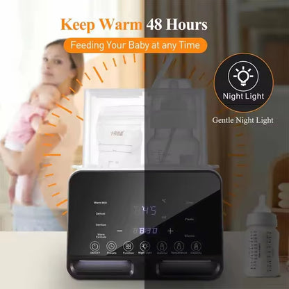 Baby Bottle Warmer Sterilizer Multifunction Fast Milk Bottle Warmers with Timer Accurate Temperature Control Newborn Accessories
