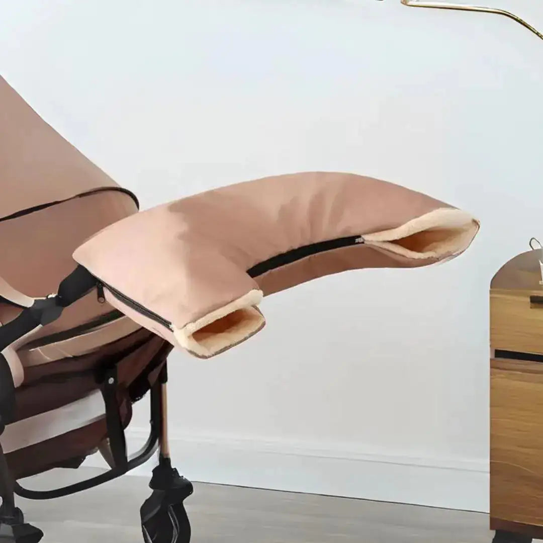 Luxury Winter Stroller Hand Warmer – Waterproof & Fleece-Lined Comfort Mitt