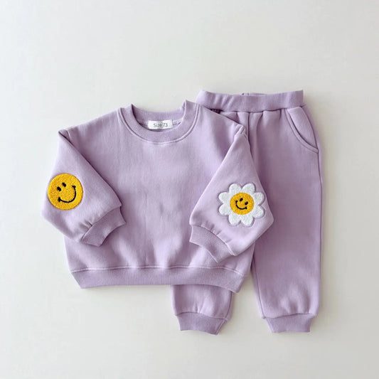 Premium Winter Warm Baby Clothes Set – Cozy Fleece Embroidered Outfit