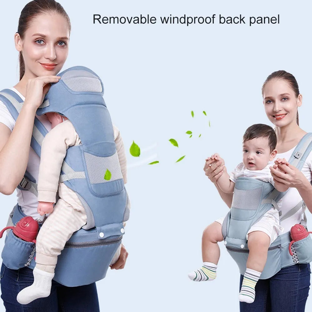 Ergonomic Baby Carrier Backpack - Comfortable Hands-Free Support for Parents