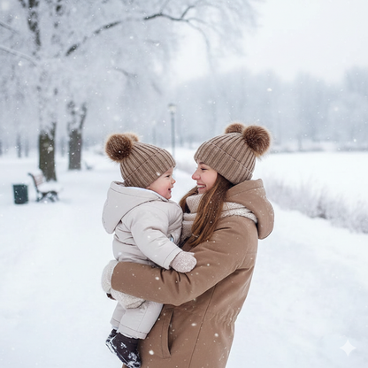 Stay Warm Together – Adorable Matching Winter Beanie for Parents & Kids