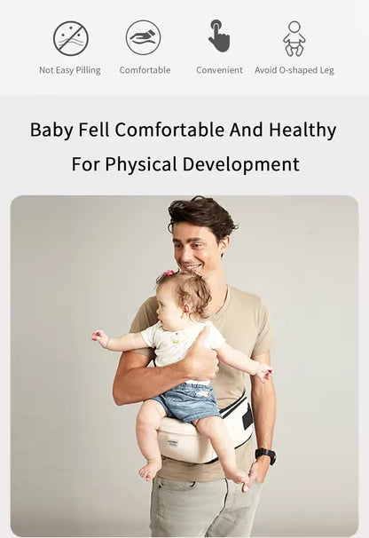 Ergonomic Baby Hip Seat Carrier – Memory Foam Comfort & Hands-Free Convenience