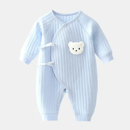 Cozy Baby Autumn Outfit – Premium Cartoon Bear Design