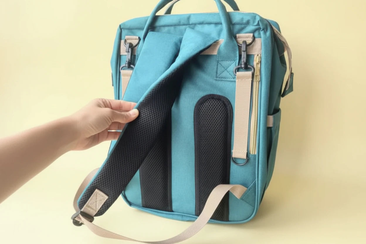 All-in-One Large Capacity Mommy Bag with Portable Baby Bed