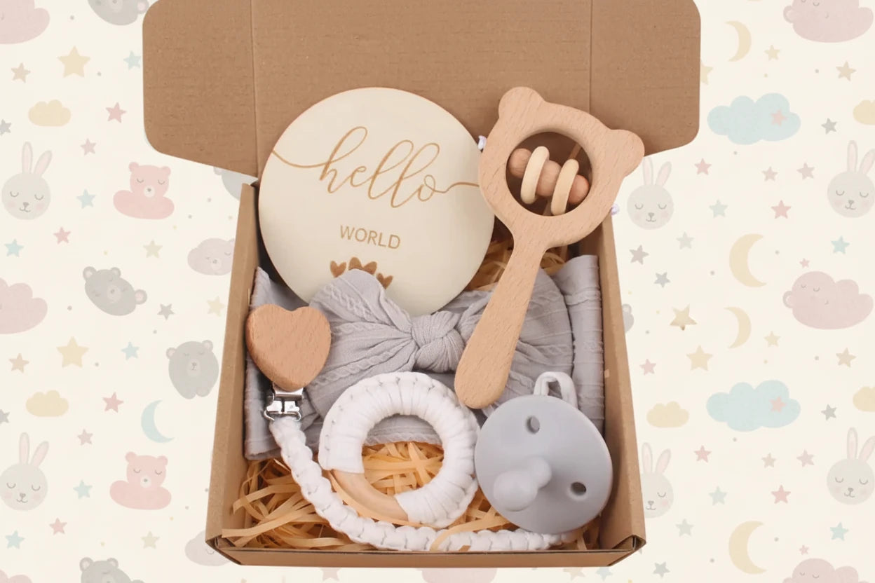 Premium Newborn Essentials Gift Box – Natural, Safe & Thoughtfully Designed