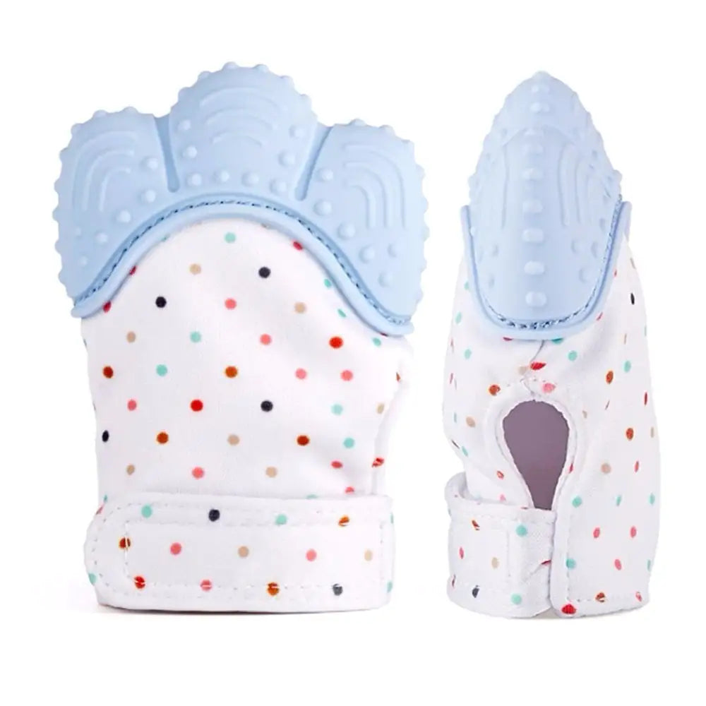 Food-Grade Silicone Baby Teething Gloves – Sensory Gum Soothing Mittens