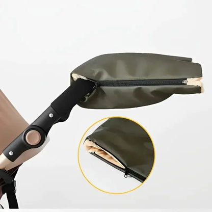 Luxury Winter Stroller Hand Warmer – Waterproof & Fleece-Lined Comfort Mitt