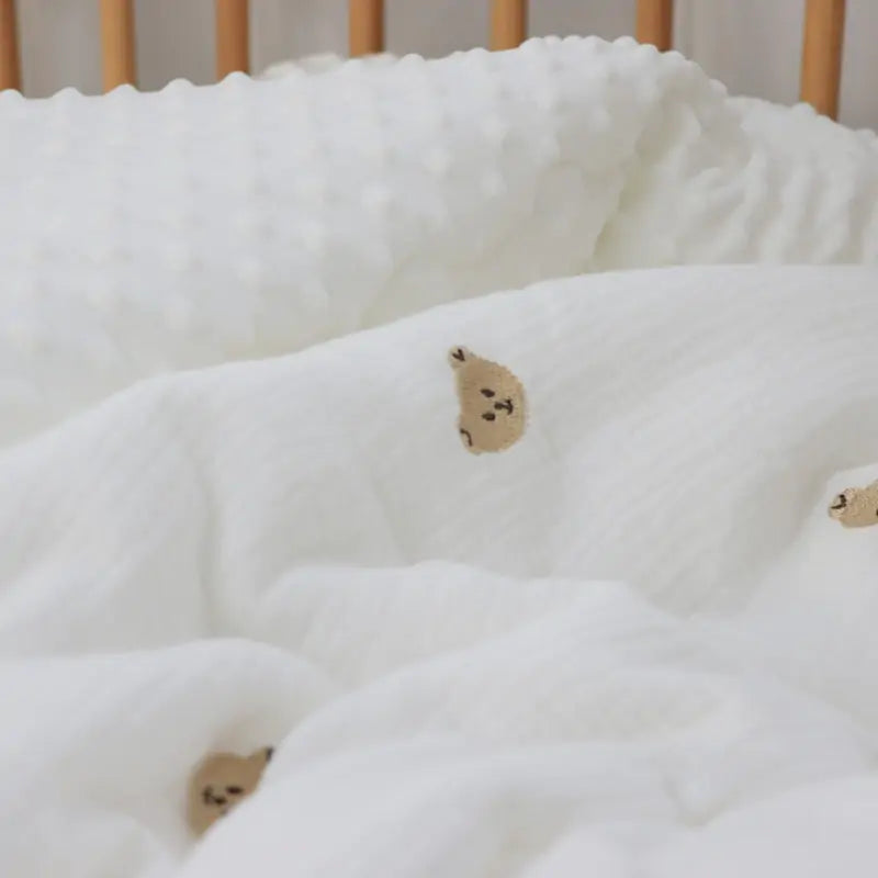 Luxury Muslin Winter Baby Duvet – Soft Quilted Comforter with Lightweight Filler
