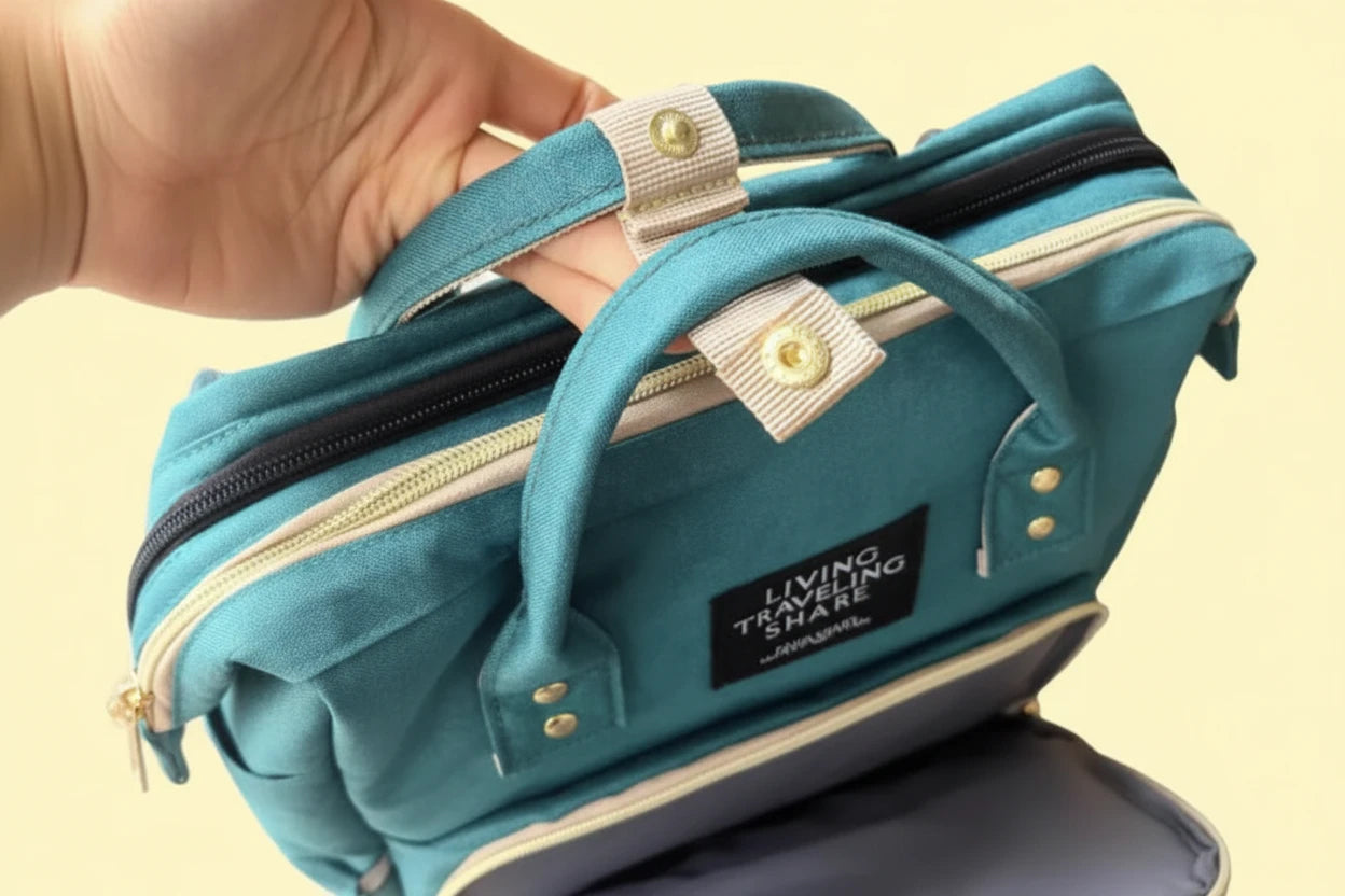 All-in-One Large Capacity Mommy Bag with Portable Baby Bed