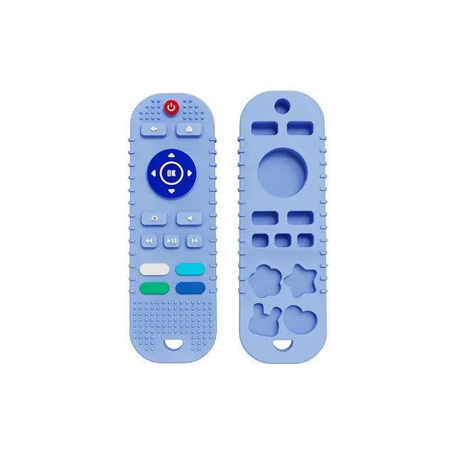 Non-Toxic Silicone Baby Remote Teether – Sensory Development Toy