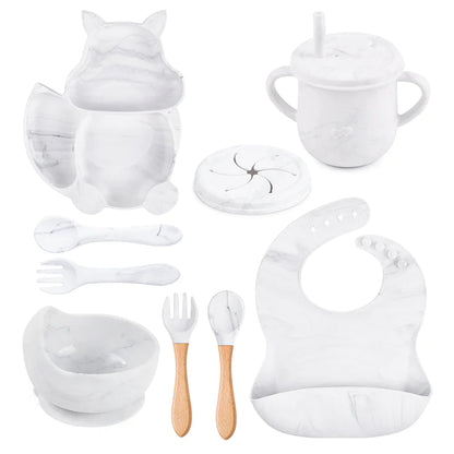 Little Gourmand™ Complete Silicone Feeding Set – Mess-Free & Stress-Free