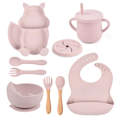 Little Gourmand™ Complete Silicone Feeding Set – Mess-Free & Stress-Free