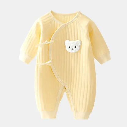 Cozy Baby Autumn Outfit – Premium Cartoon Bear Design