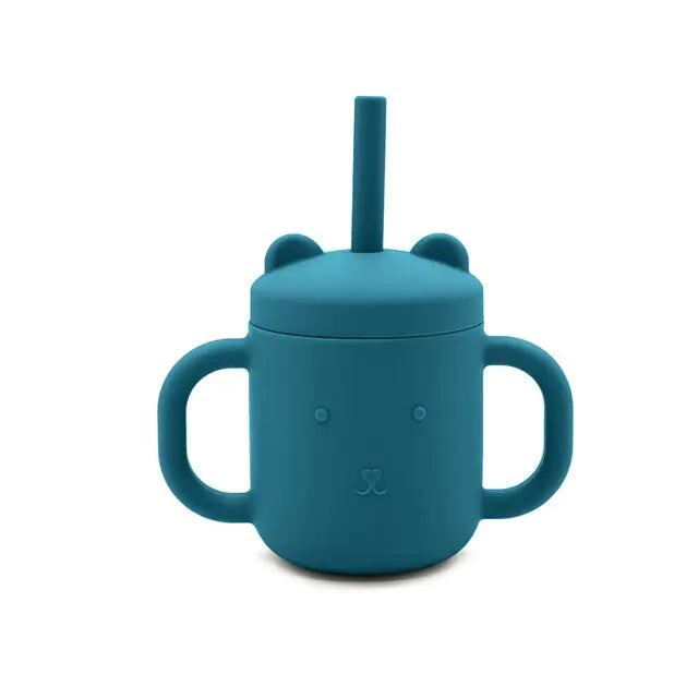 Children’s Portable Binaural Straw Cup – Leak-Proof Sippy Cup for Toddlers & Kids