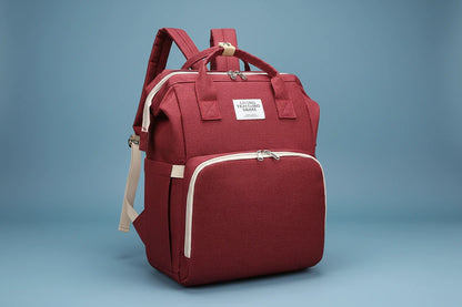 All-in-One Large Capacity Mommy Bag with Portable Baby Bed