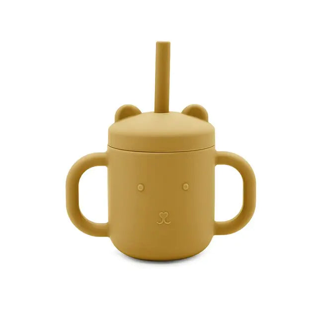 Children’s Portable Binaural Straw Cup – Leak-Proof Sippy Cup for Toddlers & Kids