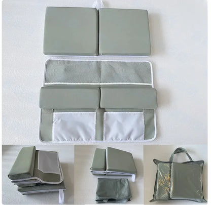 Foldable Baby Bath Kneeling & Elbow Pad Set – Extra Soft, Thick & Supportive