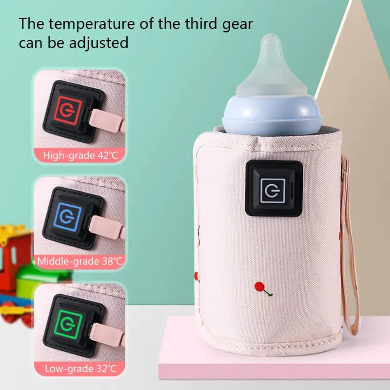 Portable USB Baby Bottle Warmer Bag – Adjustable Constant Temperature Sleeve