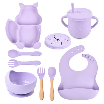 Little Gourmand™ Complete Silicone Feeding Set – Mess-Free & Stress-Free