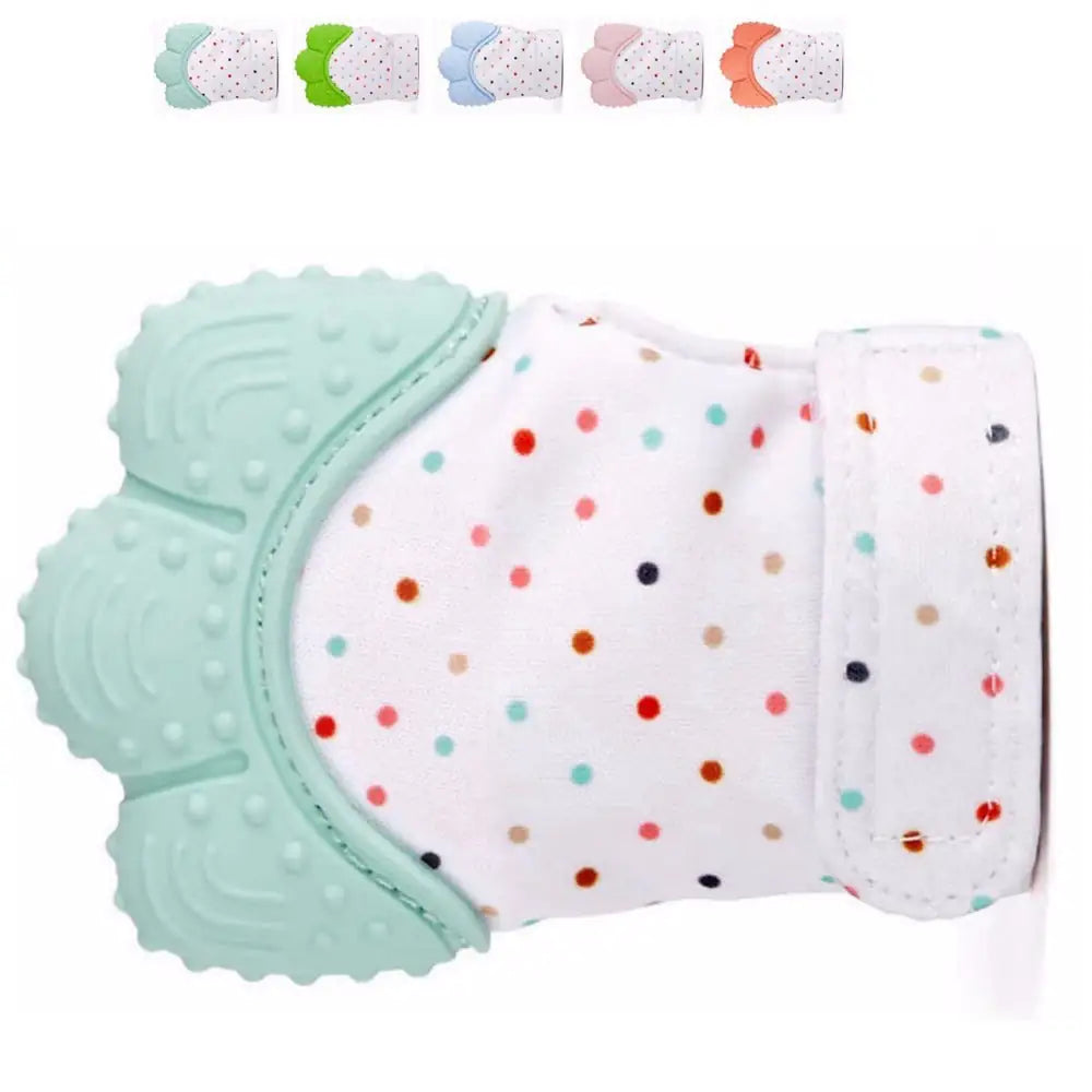 Food-Grade Silicone Baby Teething Gloves – Sensory Gum Soothing Mittens