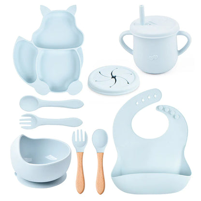 Little Gourmand™ Complete Silicone Feeding Set – Mess-Free & Stress-Free